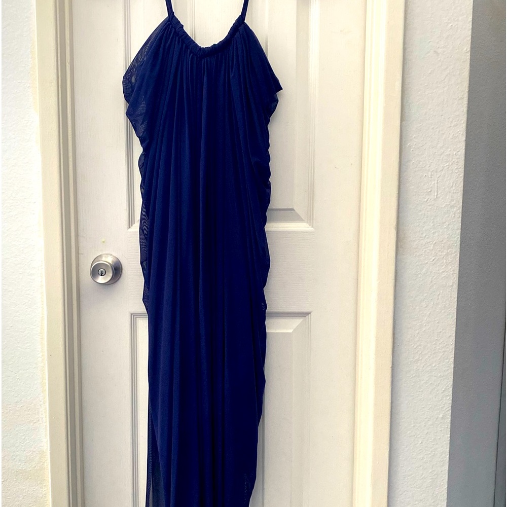 Bridesmaid Navy Blue Gown